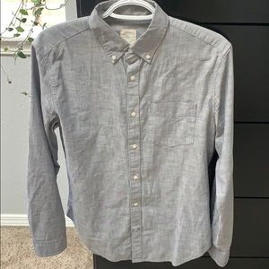 Light blue, long sleeve button up